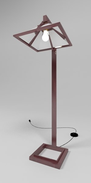 3dsmax taliesin floor lamps yamagiwa - Yamagiwa Taliesin 1 Floor... by okrim